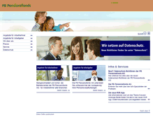 Tablet Screenshot of pb-pensionsfonds.de